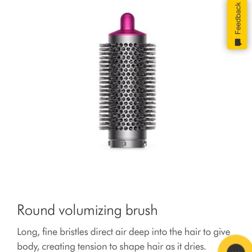Dyson airwrap volumising brush attachment